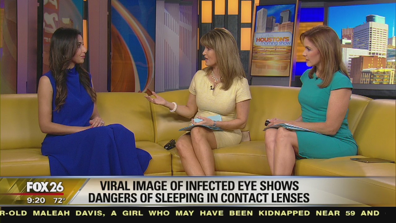 Images show dangers of sleeping in contact lenses