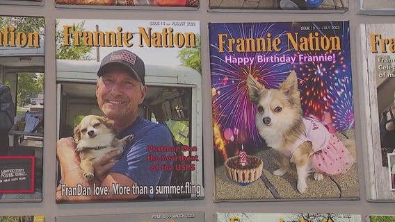 Suburban Chicago dog, postman go viral on social media