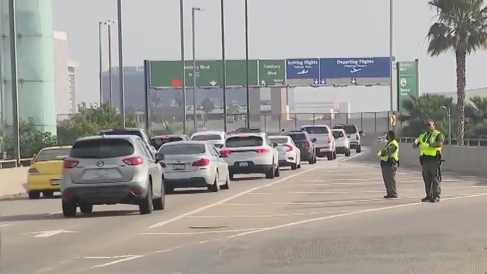 LAX protest disrupts traffic