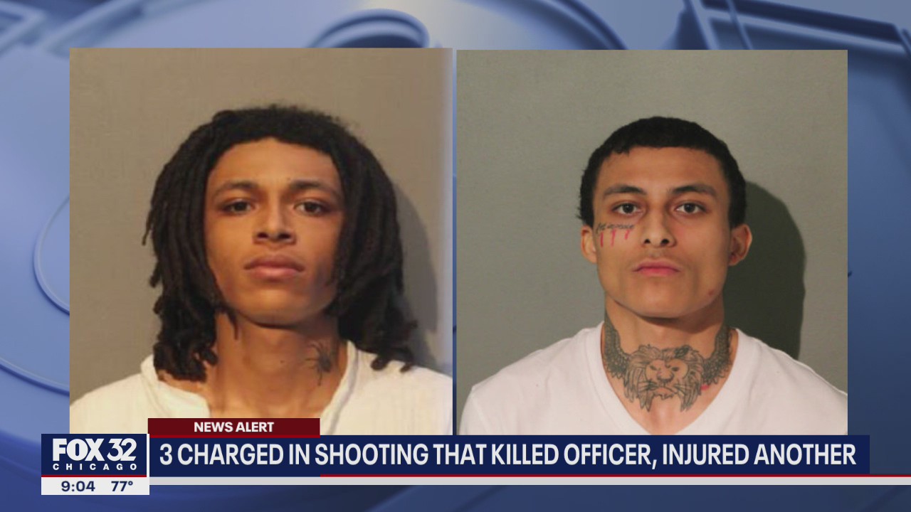 3 charged in shooting that killed Chicago cop, critically injured another