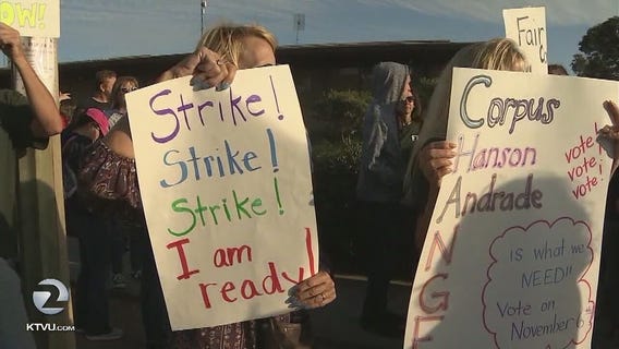 Teachers from Evergreen School District prepared to go on strike