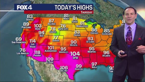 Dallas Weather: July 20 morning forecast