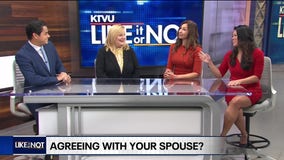 Always agreeing with your spouse in public