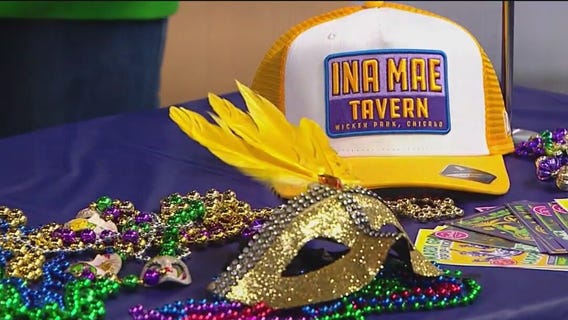 Ina Mae Tavern in Chicago celebrates Mardi Gras all month long