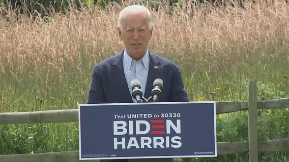 Former VP Joe Biden delivers remarks on wildfires, climate change