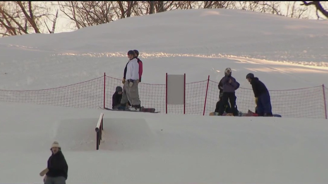 Afton skiers enjoy mild temps