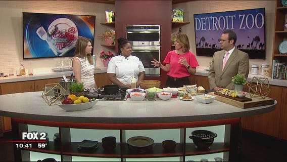 Chef Jasmine serves up Korean BBQ Tacos for Sunset at the Zoo