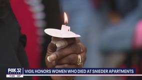 Vigil held to honor 3 women who died in Rogers Park apartment complex