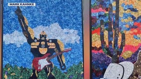 Former Minnesotan making art with guitar picks