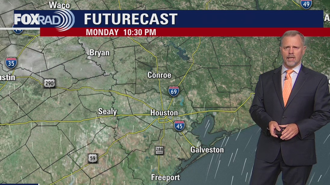 Monday evening weather forecast