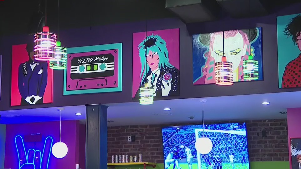 Local Houston diner embracing the 80's