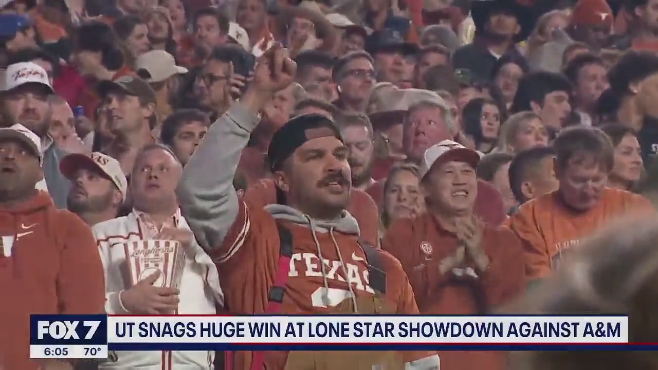 Austin spirits high after Longhorns upset A&M