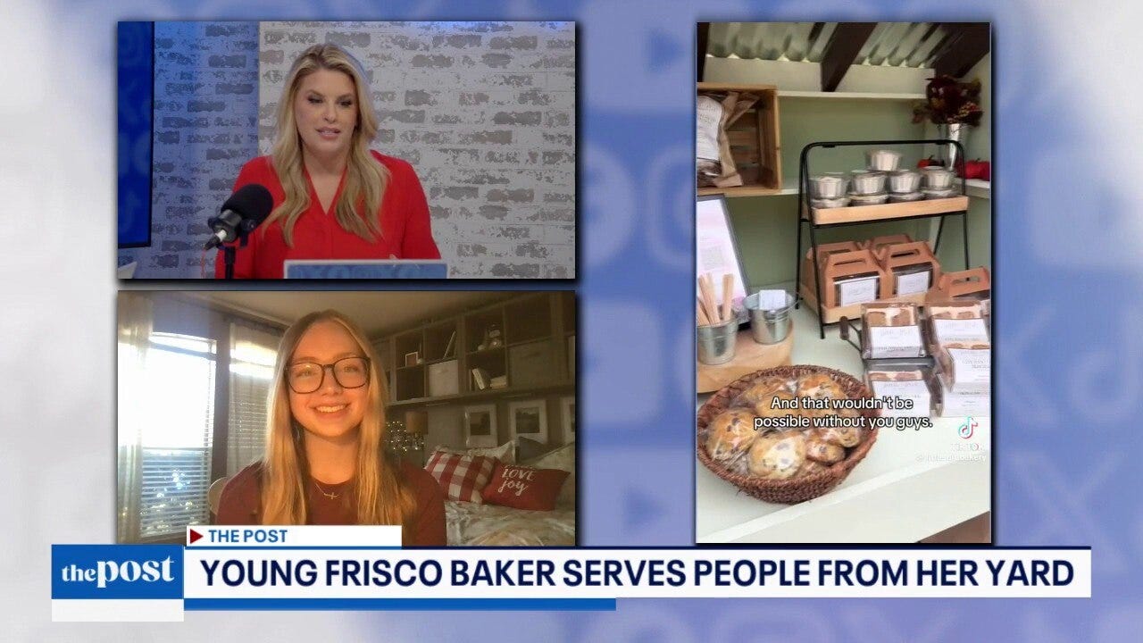 Frisco baker serves customers from yard