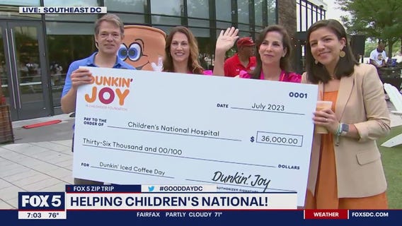 Dunkin donates to Children?s Hospital!