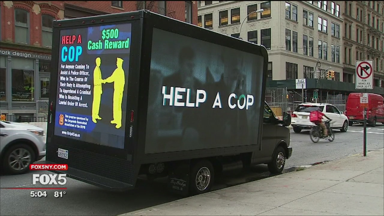 Reward for helping a cop