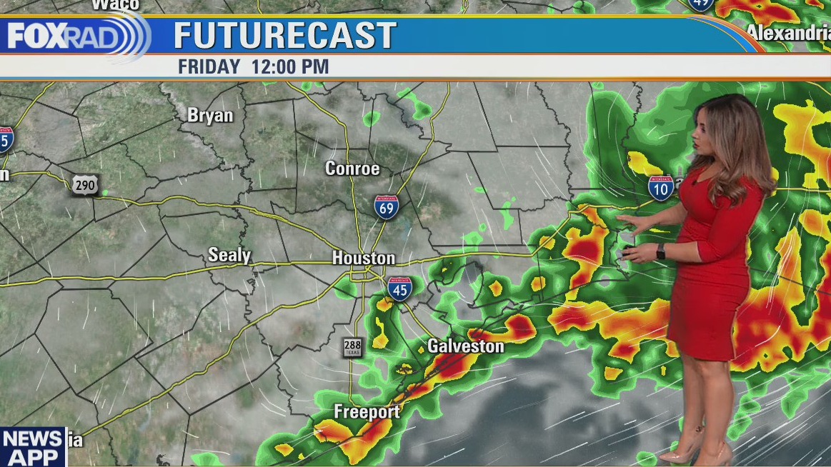 Rounds of rain, storms today & tomorrow
