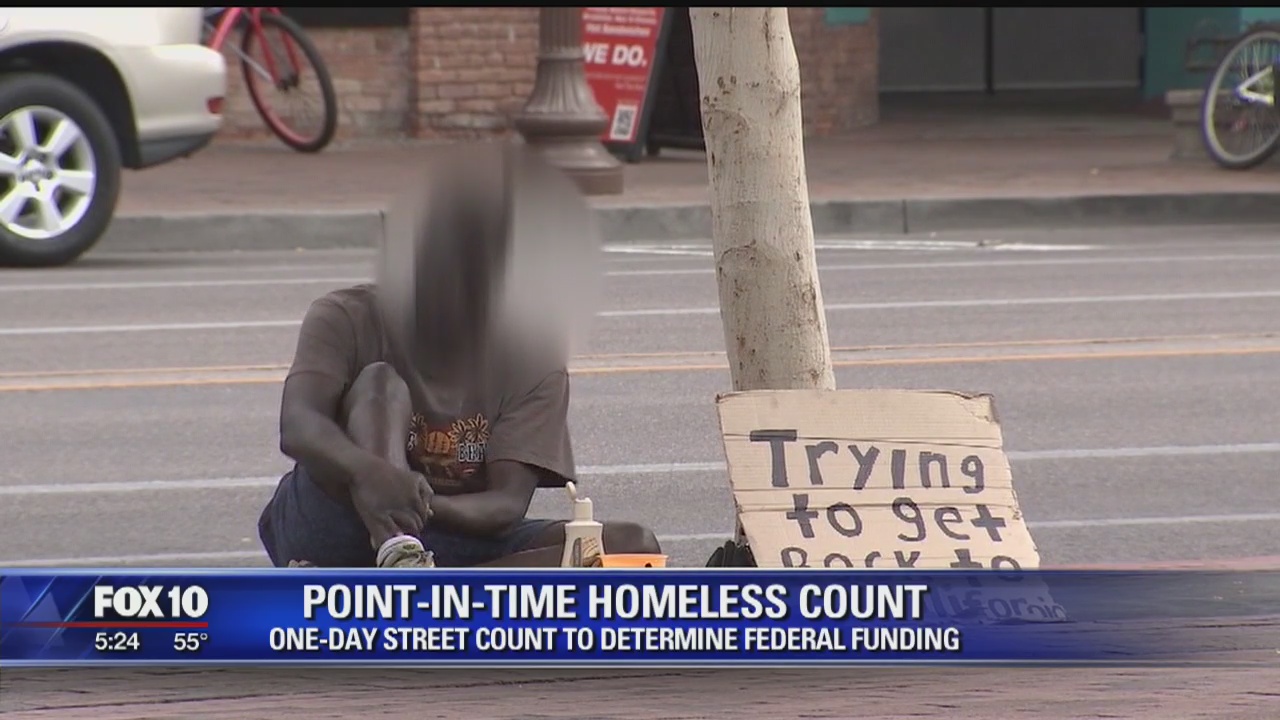 Point-in-time homeless count: One-day street count to determine federal funding