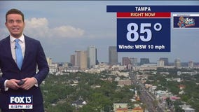 Tampa weather | showers expected Saturday night