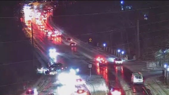 Icy roads plague metro Atlanta