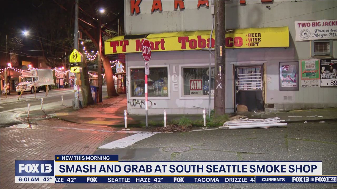 ATM stolen in Seattle smash-and-grab | FOX 13 Seattle