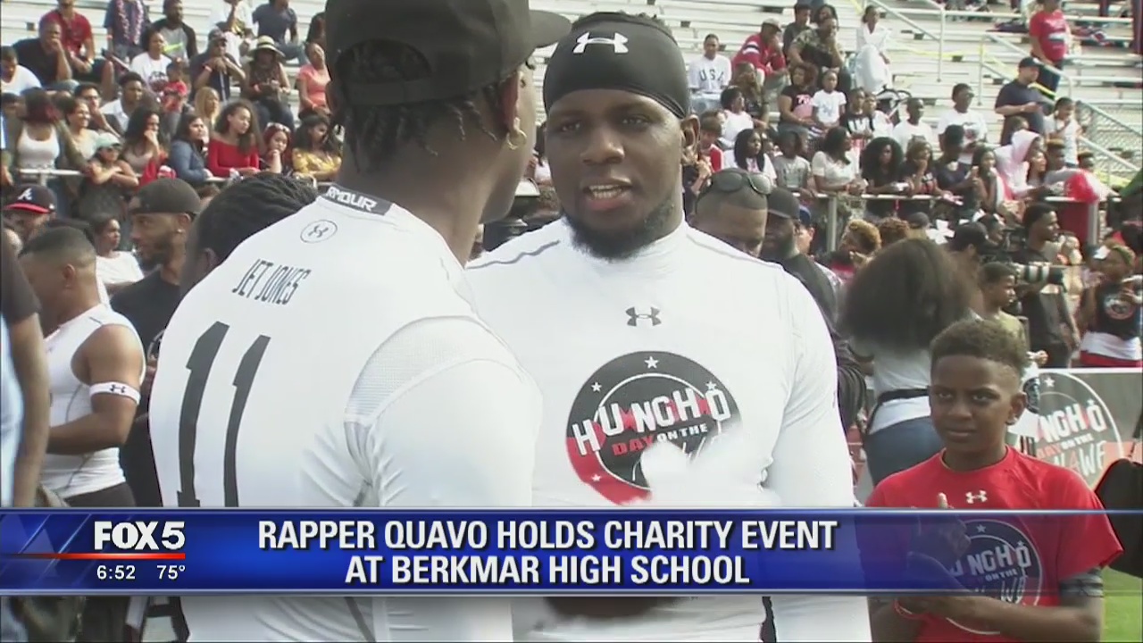 Quavo hosts celebrity football game