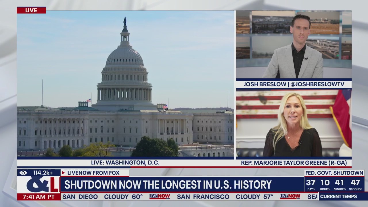 Congresswoman Marjorie Taylor Greene on shutdown