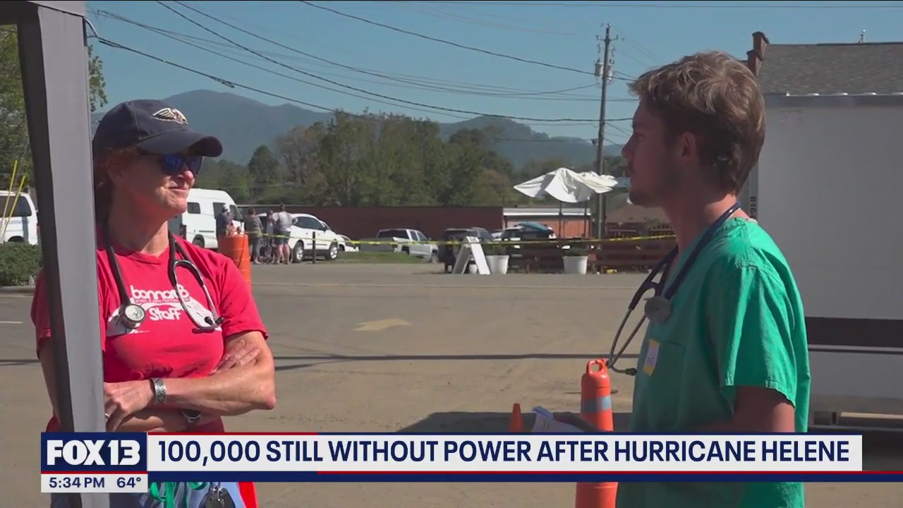 100,000 still without power after Hurricane Helene | FOX 13 Seattle