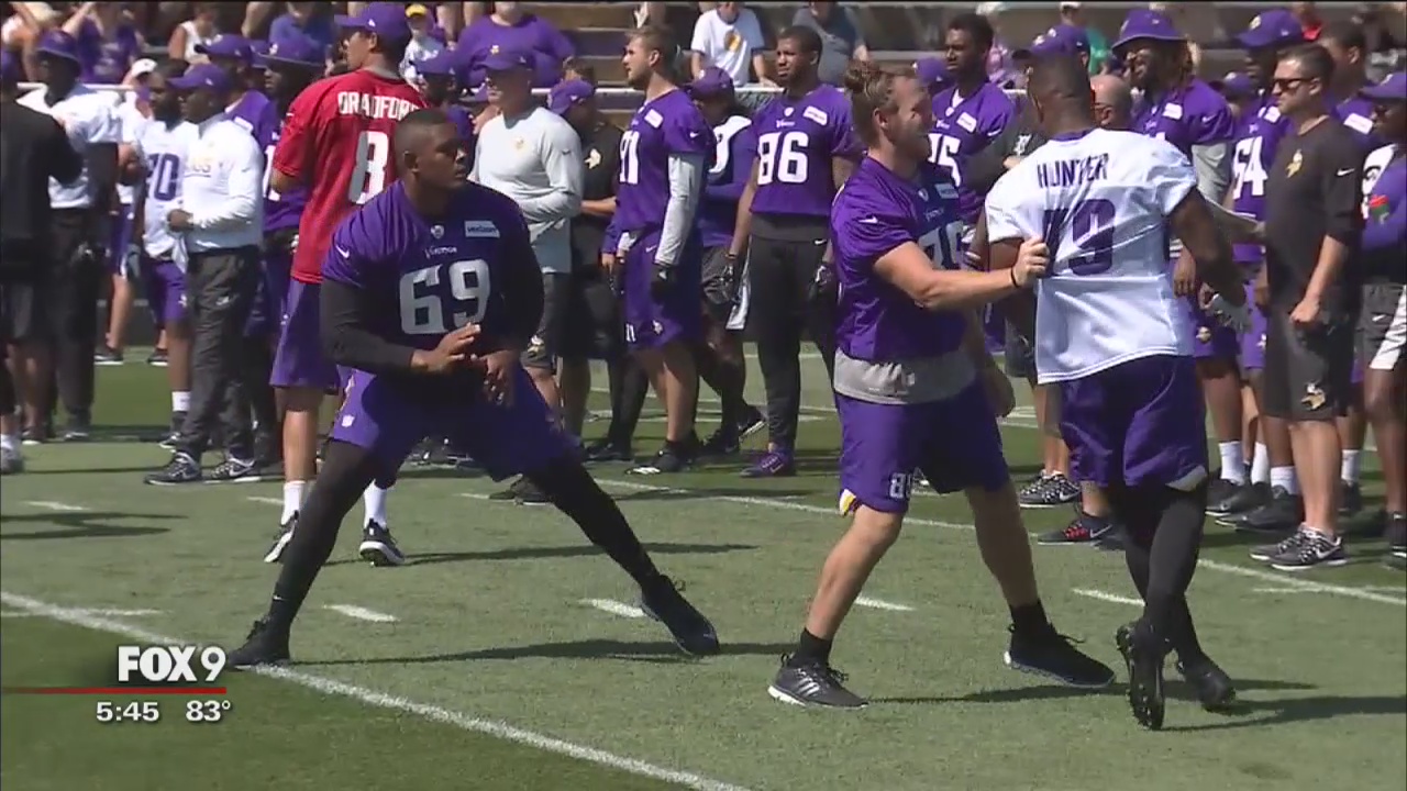 Vikings training camp rages on