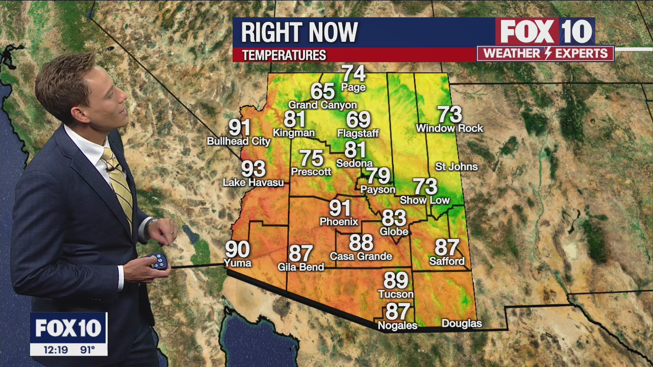 Noon Weather Forecast - 9/15/22 | FOX 10 Phoenix
