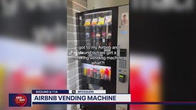 Vending machine takes cash at an Airbnb
