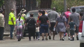 Fireworks blast victims return home