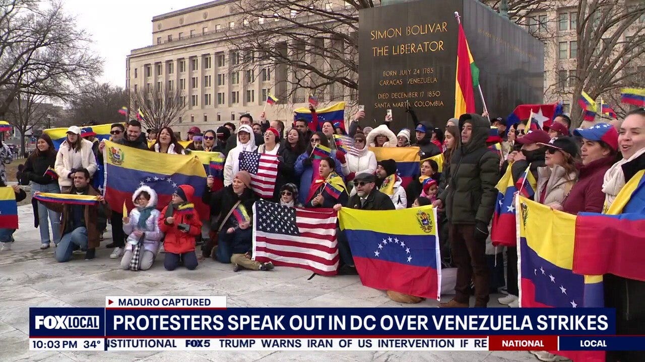 Protesters in DC speak out over Venezuela strike