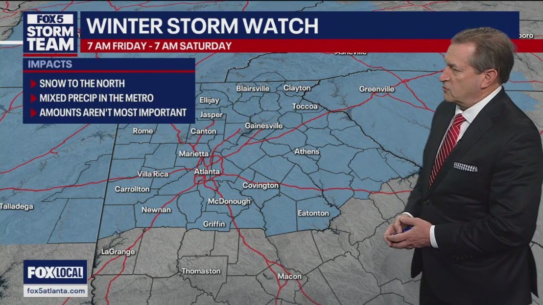 Winter Storm Watch: Timing and intensity