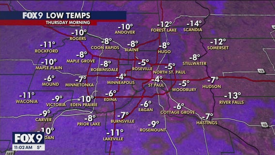 Below-zero windchill expected to last Thursday
