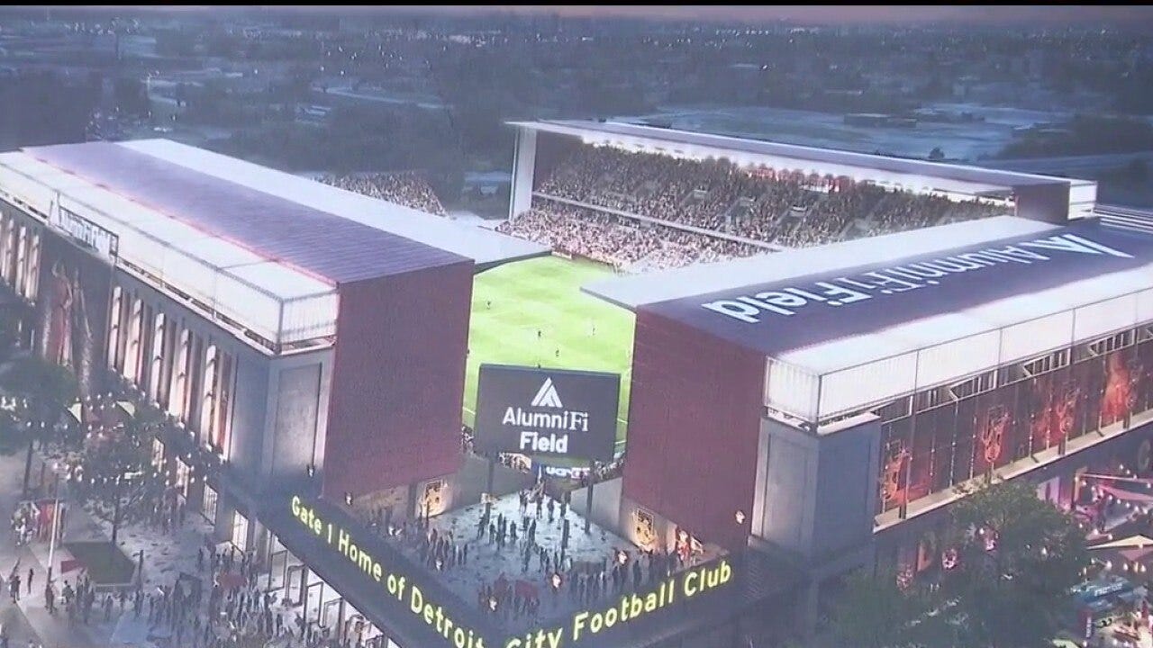 Demolition begins ahead of new soccer stadium in Detroit