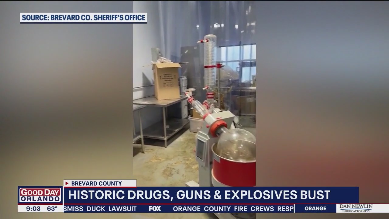 Florida drug bust: Explosives, guns, drugs seized in Palm Bay