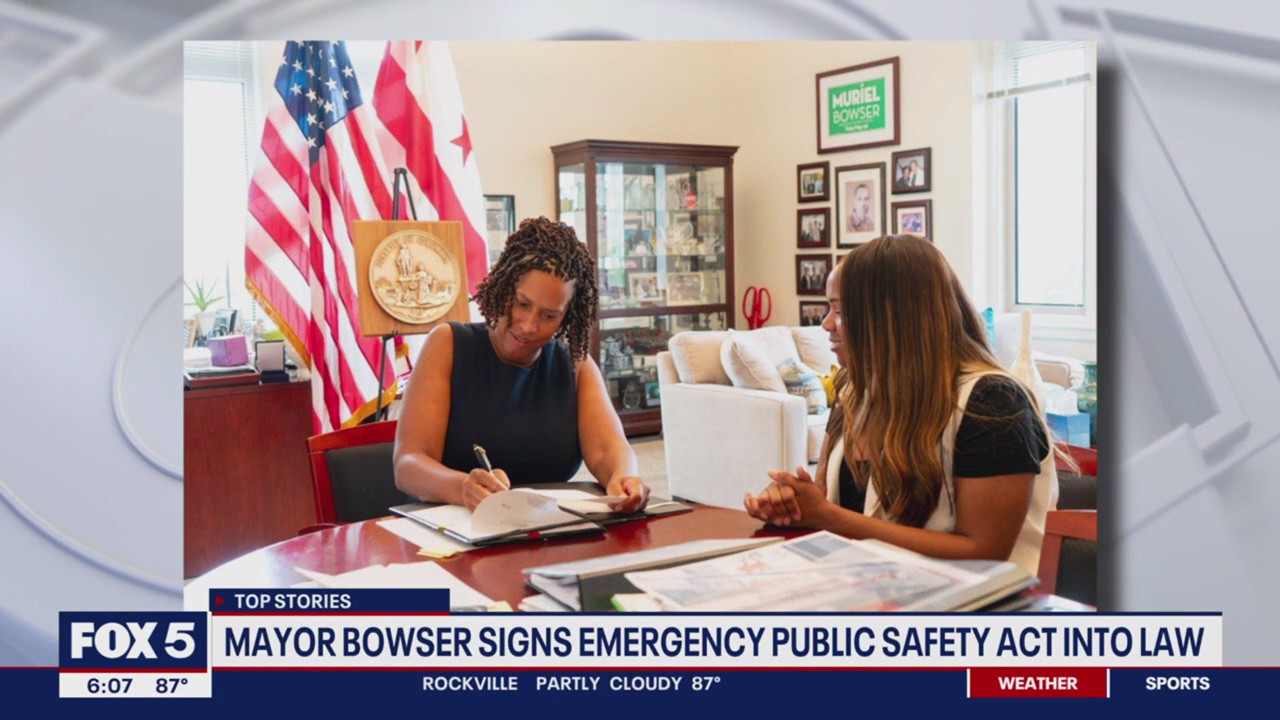 Mayor Bowser signs emergency public safety act into law | FOX 5 DC