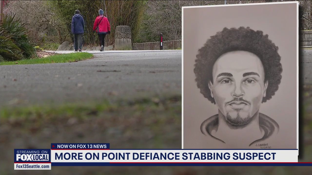 Tacoma Police release sketch of suspect in Point Defiance Park stabbing
