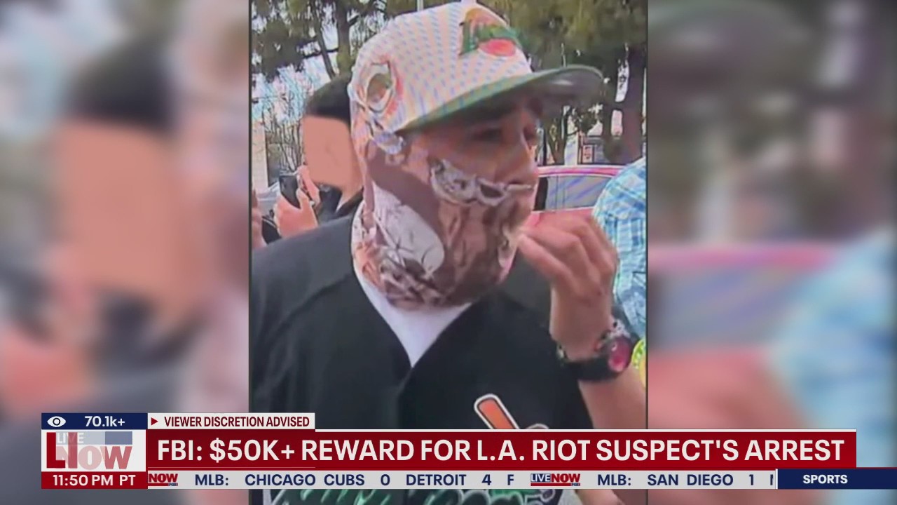 FBI offers $50K reward for LA riot suspect | LiveNOW from FOX