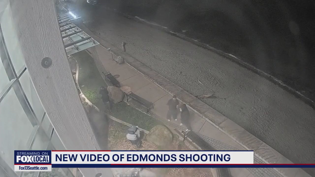 New video shows suspects in Edmonds waterfront shooting | FOX 13 Seattle