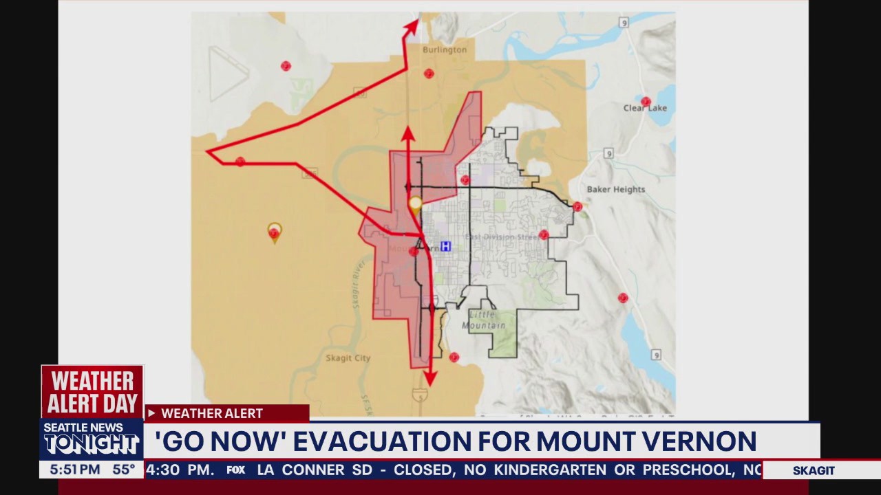 Level 3 "Go Now" evacuations issued for Mount Vernon