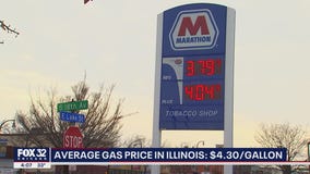 Average gas price in Illinois hits $4.30 per gallon
