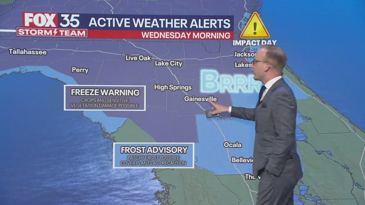 Freeze warnings issued for parts of Florida