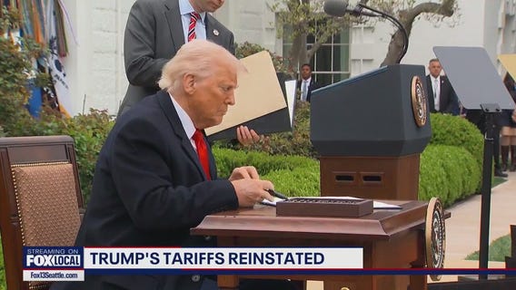 Federal appeals court reinstates Trump's tariffs