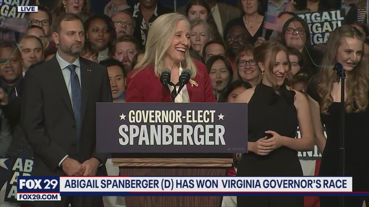 Abigail Spanberger wins VA Governor's Race | Election Day 2025 | FOX 29 ...