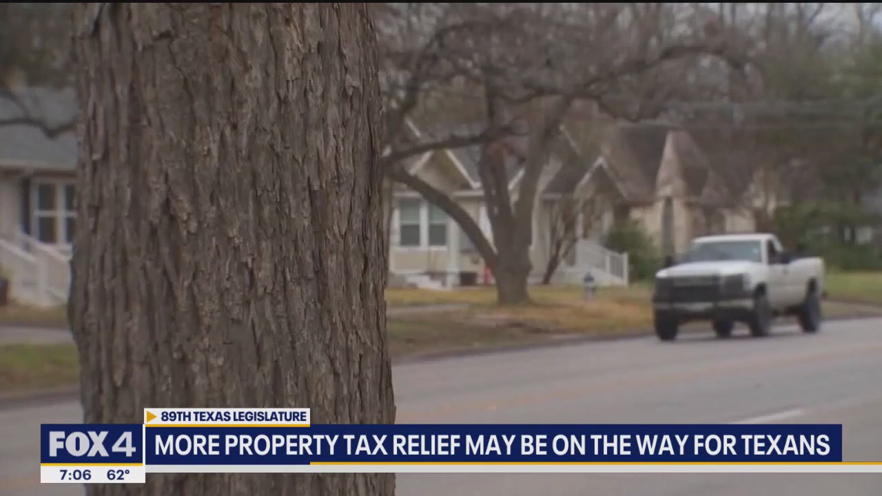 Texas homeowners could see more property tax relief