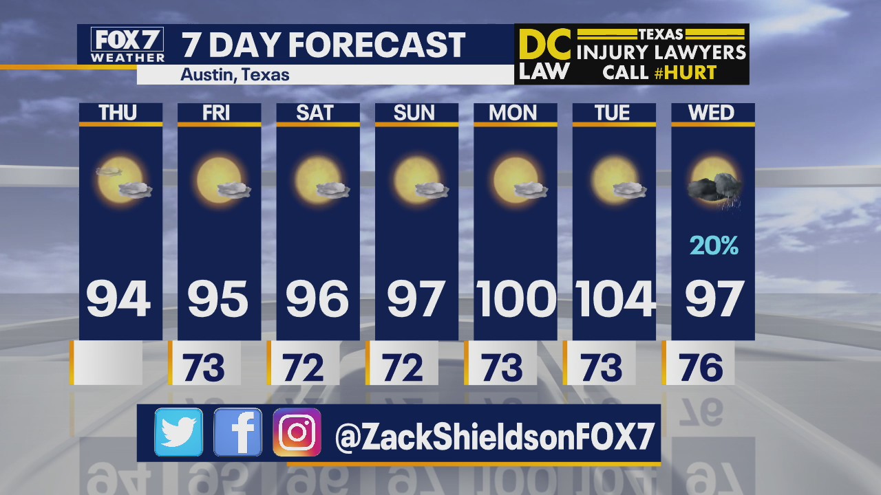 Noon weather forecast for June 4, 2020