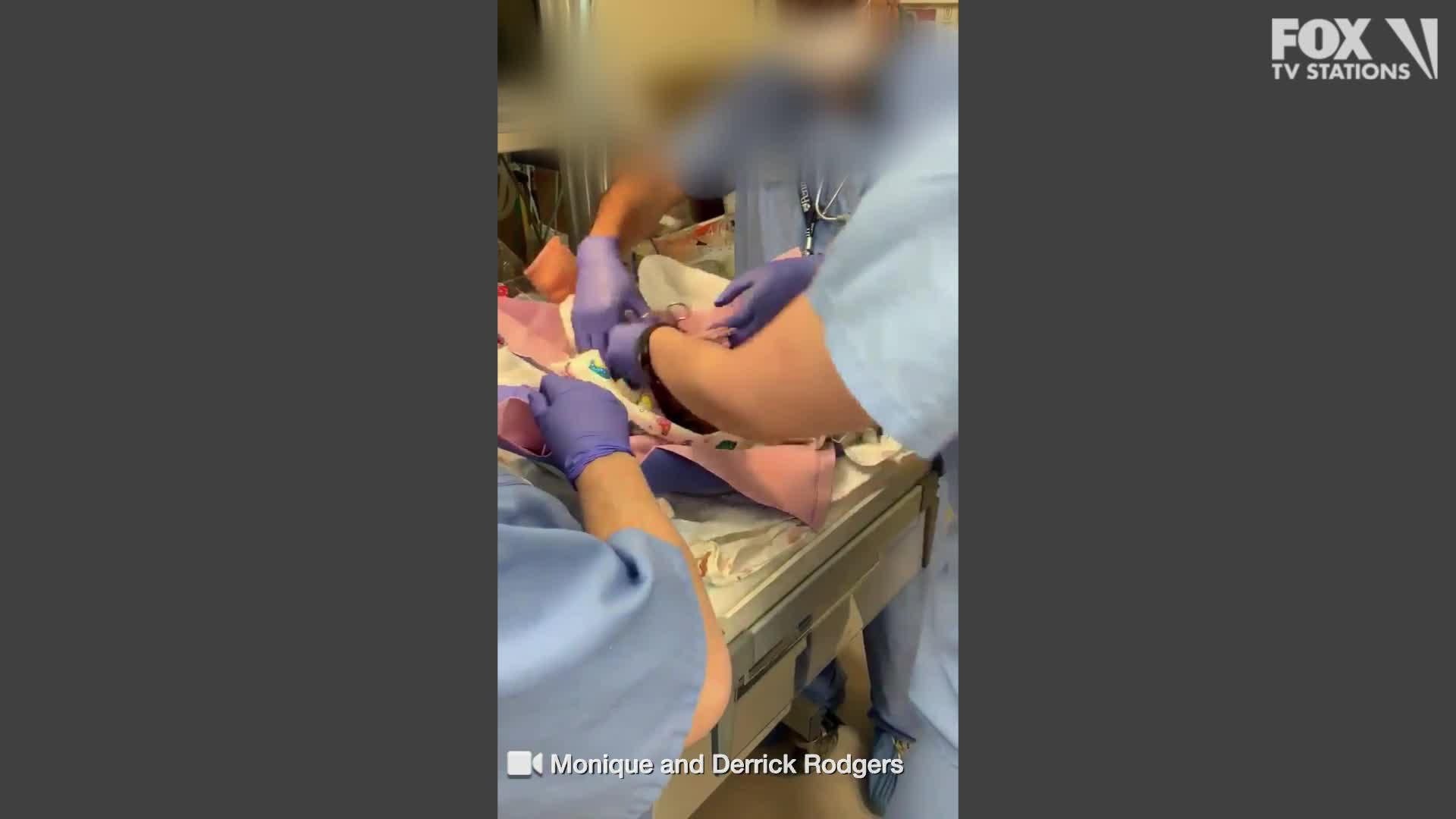Video shows baby dropped on head