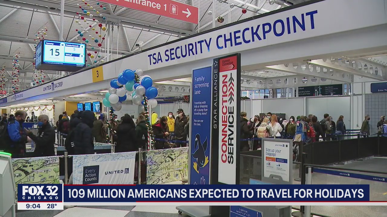 Millions of holiday travelers expected to pass through Chicago airports