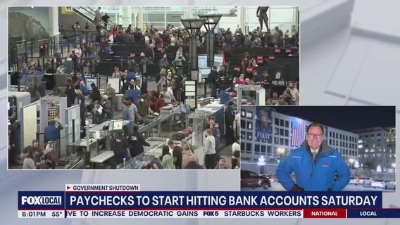 Paychecks expected for federal employees starting Saturday